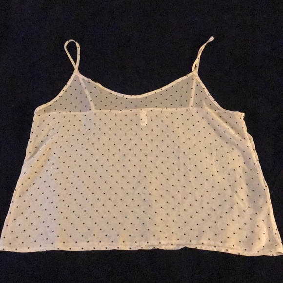 American apparel (original) sheer polka dot tank, New w/o tags, sz L - Picture 1 of 3
